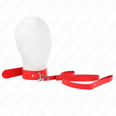 KINK - COLLAR WITH BELT 116 CM ADJUSTABLE RED BRACELET 32-50 CM X 8 CM